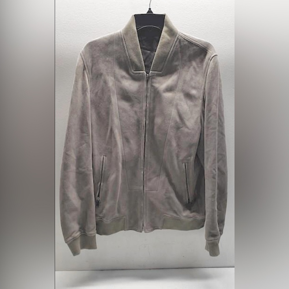 Kent & Curwen light gray suede bomber jacket - Picture 3 of 12